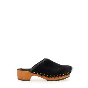 JEJIA Women's Norma Haircalf Clogs Women BROWN Sandals